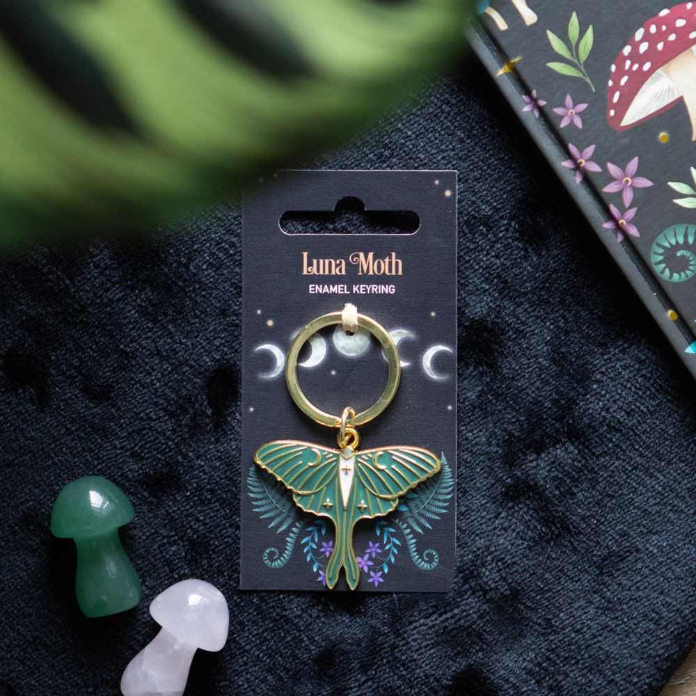 Something Different - Luna Moth Schlüsselring - Mehrfarben
